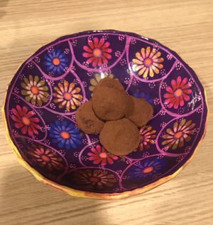 Trufas veggies  at El Villa Mexico in Huesca