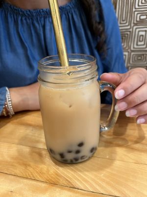 Bubble tea chai flavour   at Le Salon Enchanthé in Montreal