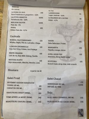 Menu September 2024  at Le Salon Enchanthé in Montreal