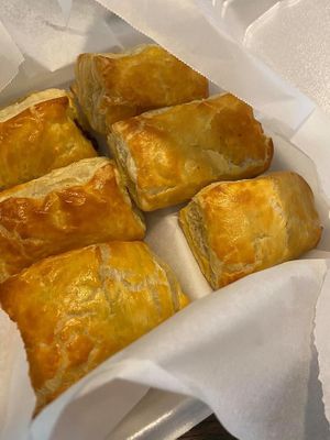 Vegan Haitian patties  at To Go Vegan in Winston