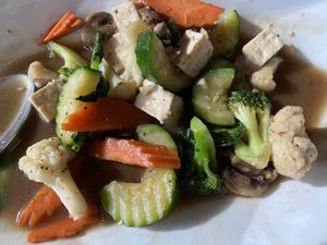 Veggie lover with steamed tofu  at Taste in Boise