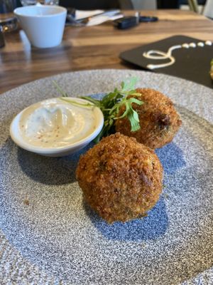 Mushroom arancini (you get 3)  at Chef N Fire in Helensvale