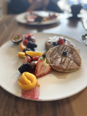 Pumpkin pancakes   at Chef N Fire in Helensvale