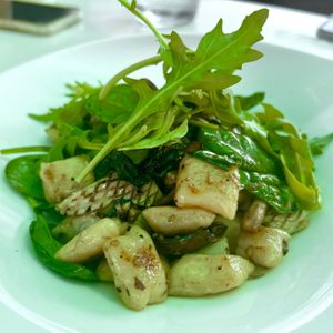 Truffle Gnocchi with "Calamari" at Chef N Fire in Helensvale