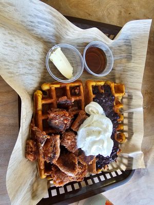 Waffle Plate at Frenchmen Street Food in Gainesville
