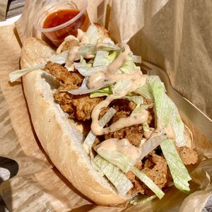 Skrimp Po’Boy   at Frenchmen Street Food in Gainesville