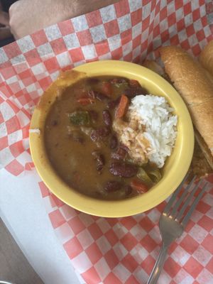 rice and beans   at Frenchmen Street Food in Gainesville