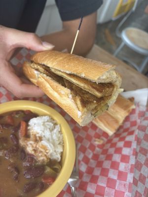 po boy  at Frenchmen Street Food in Gainesville