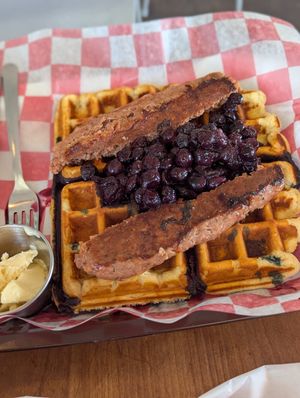 Waffles at Frenchmen Street Food in Gainesville