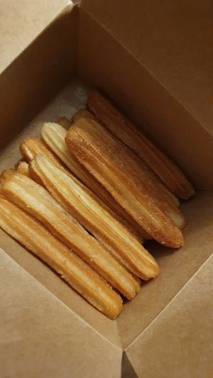 Churros. Super yummy!! Don't get discouraged by the not so wow packaging at Frittenwerk - Friedrichstraße in Berlin