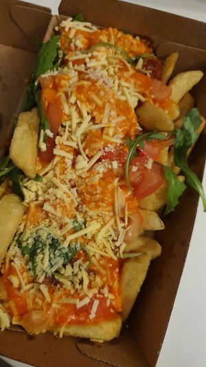Vegan bolognese poutine at Frittenwerk - Friedrichstraße in Berlin
