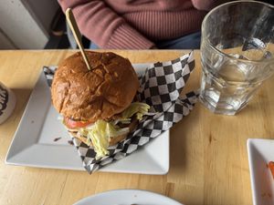 Vegan Burger with Plant Based Cheeze   at No Forks Given in Ottawa