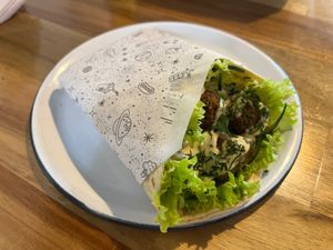 Falafel Wrap at Stankov - Chapinero in Bogota