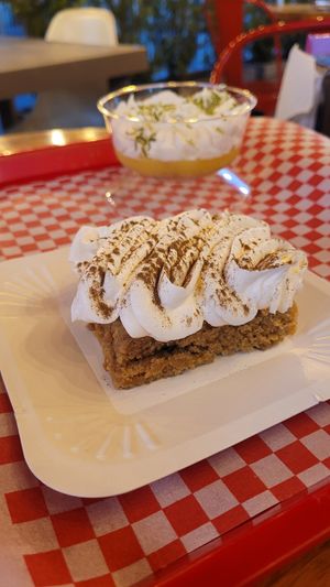 Cappuccino cake & Lemon pie at Stankov - Chapinero in Bogota
