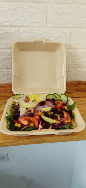 Salad with toppings at Mi Ensalada Isla Mujeres in Isla Mujeres