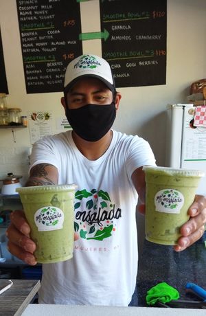 Smoothies at Mi Ensalada Isla Mujeres in Isla Mujeres
