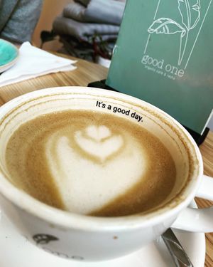 Café Latte  at Good One Café in Hamburg