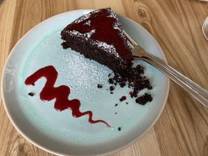 Chocolate cake  at Good One Café in Hamburg