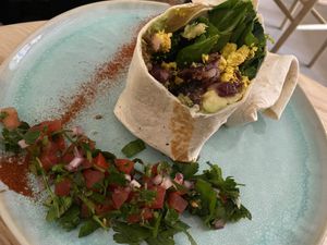 Breakfast Burrito 🌯  #Veganuary at Good One Café in Hamburg
