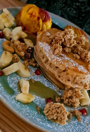Pancakes 🥞🌱 at Good One Café in Hamburg