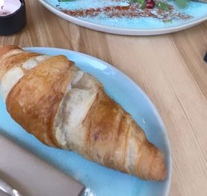 Sorry the bad quality of the picture. It’s a screenshot from a video…. Amazing croissant!  at Good One Café in Hamburg