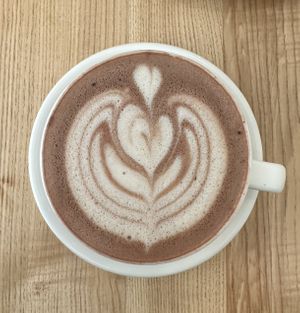 Hot chocolate   at Good One Café in Hamburg