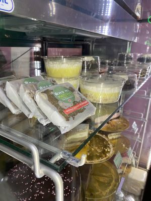 Heladera con postres   at Liberación Comida Vegana in Buenos Aires