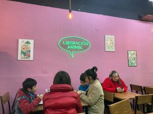 Inside at Liberación Comida Vegana in Buenos Aires