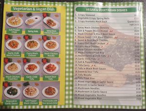 Vegetarian & Vegan menu at Panda Mama in Sale