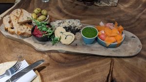 Vegan sharing board at The Quarterhouse in Lancaster