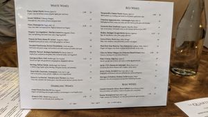 Wine liatt at The Quarterhouse in Lancaster