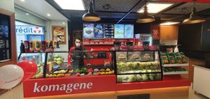 Salad bar  at Komagene in Strasbourg