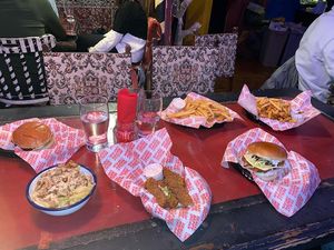 Lots of food! at Really Happy Chicken at Vaulty Towers in South East London