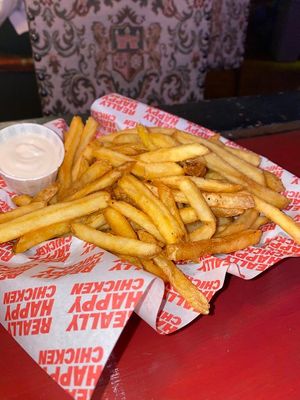 Large Chips at Really Happy Chicken at Vaulty Towers in South East London