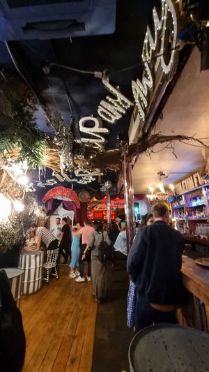 Inside at Really Happy Chicken at Vaulty Towers in South East London