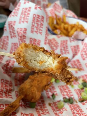   at Really Happy Chicken at Vaulty Towers in South East London