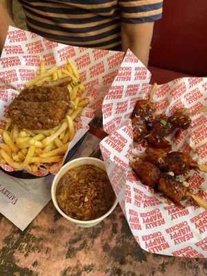   at Really Happy Chicken at Vaulty Towers in South East London