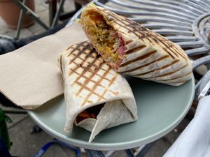 Falafel wrap  at Jack the Falafel in Bristol
