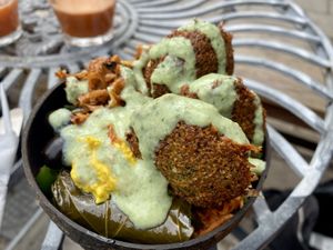 Falafel salad  at Jack the Falafel in Bristol