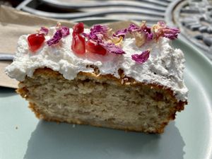 Amazing banana cake   at Jack the Falafel in Bristol