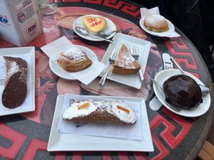Amazing selection of vegan pastries. They also have soy milk. Closed on Tuesday afternoons which isn’t specified on Google.  at Romeo Peluso in Pompei