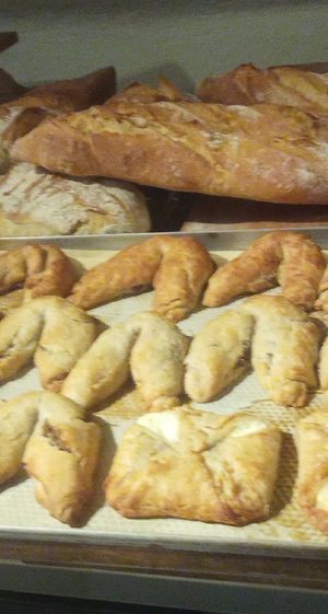 Kipferl mit verschiedener Füllung at Schwarzbrot OG in Vienna