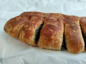 Poppyseed strudel at Schwarzbrot OG in Vienna