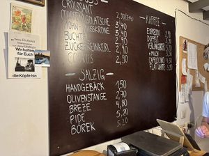 Menu  at Schwarzbrot OG in Vienna