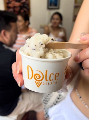   at Dolce Gelato in San Marcos La Laguna