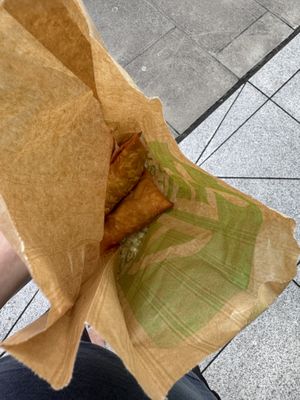 Pre gig food  at Real Foods - Tollcross in Edinburgh