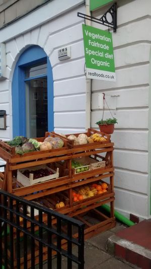 Entrance at Real Foods - Tollcross in Edinburgh