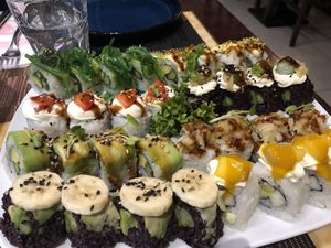 Rolls at Sushi House in Rome