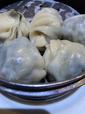 Vegetable steamed dumplings   at Sushi House in Rome