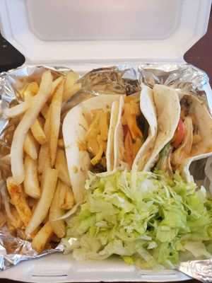 Jerk Tacos & Fries at Vibez Kitchen in Killeen